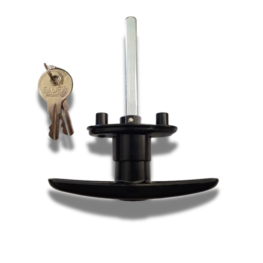 Bauer - Black Screw Mount T Handle - Long Shank - Center Mount