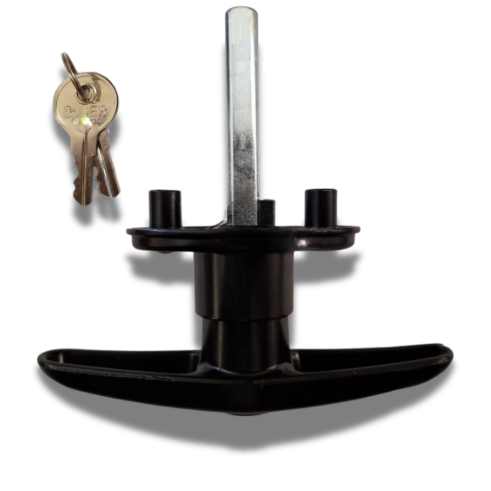 Bauer - Black Screw Mount T Handle Kit - 2" Shank
