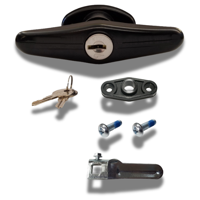 Bauer - Black Screw Mount T Handle Kit - 2" Shank