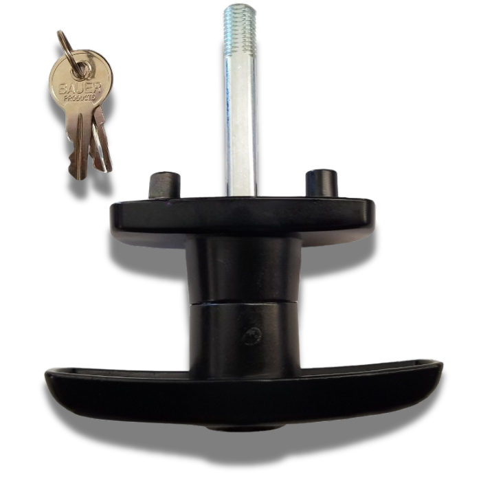 Statewide - Black Screw Mount T Handle Kit - 2" Shank