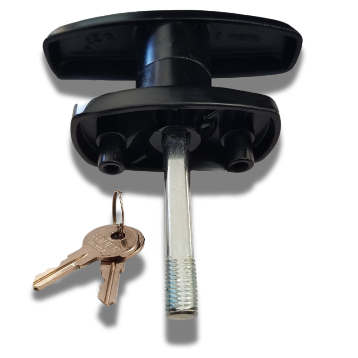 Statewide - Black Screw Mount T Handle - Pair (keyed alike)