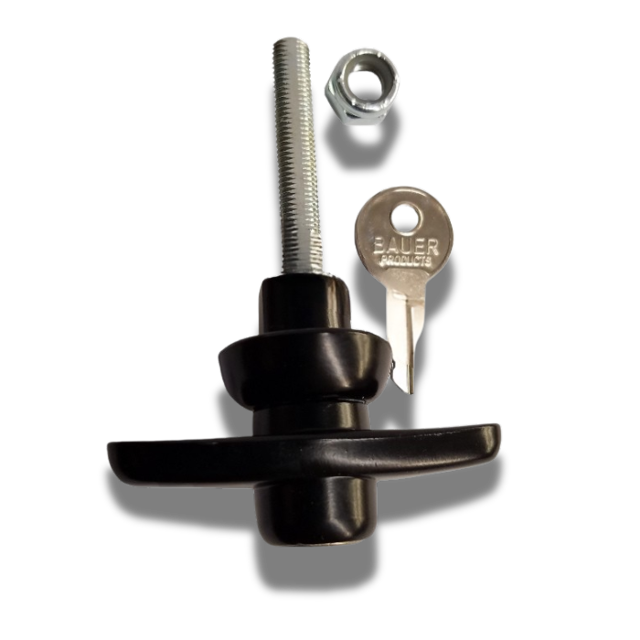 All Glass Rear Door or Side Access Door T Handle - Long Shank