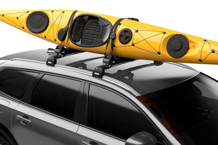 Thule - Hull-a-Port Aero Kayak Rack Foldable J-Style - Black - 849000 - image 1