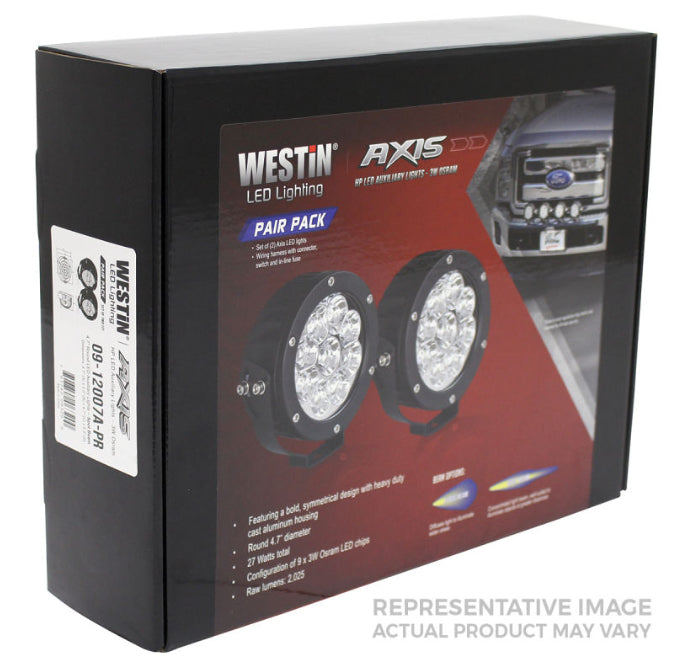 Westin - Axis LED Round Flood Auxiliary Light - 09-12007B-PR - image 2