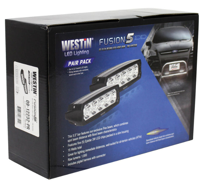 Westin - Fusion5 LED Light Bar - Pair - 09-12232-PR - image 2