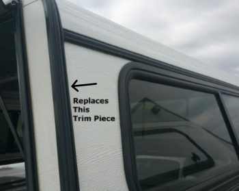 Aluminum Truck Cap Black Trim