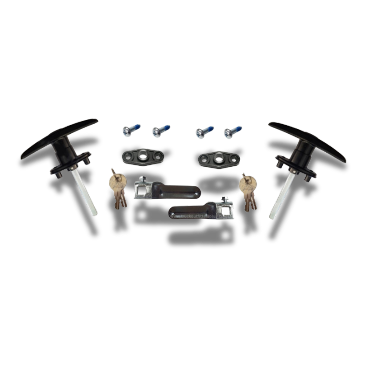 Bauer - Black Screw Mount T Handle Kit - 2-7/8" Shank - Pair (keyed alike)