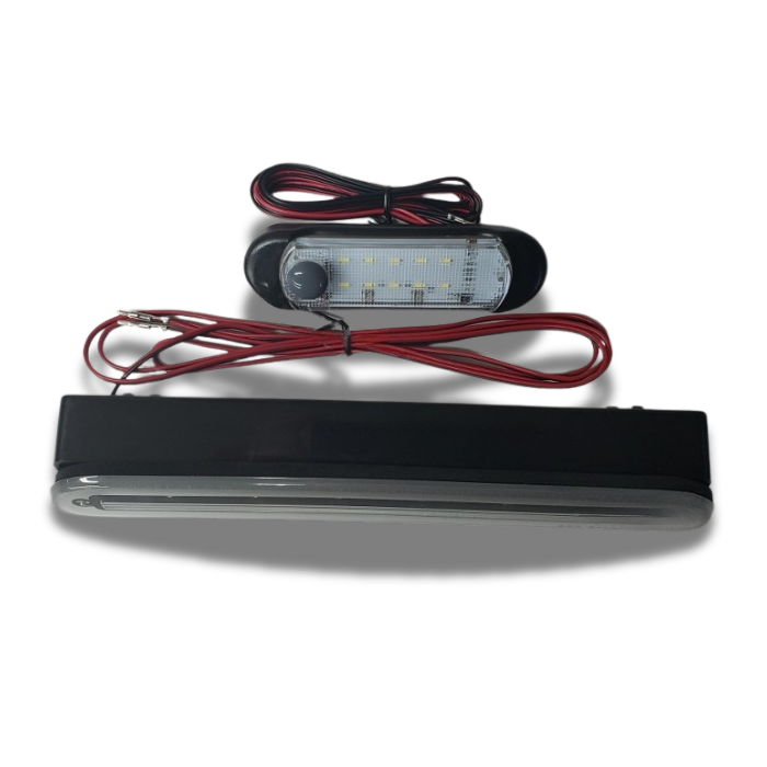 Clear Flush Mount LED Brake Light (with 12 V LED Dome Light)