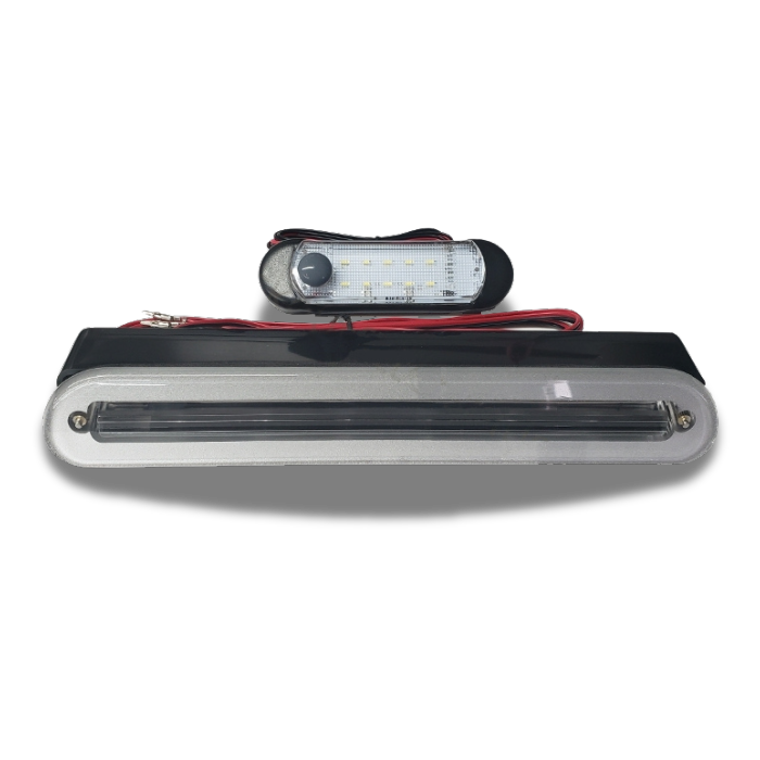 Clear Flush Mount LED Brake Light (with 12 V LED Dome Light)