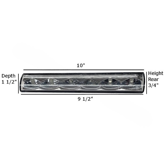 10" Clear Recessed LED Brake Light