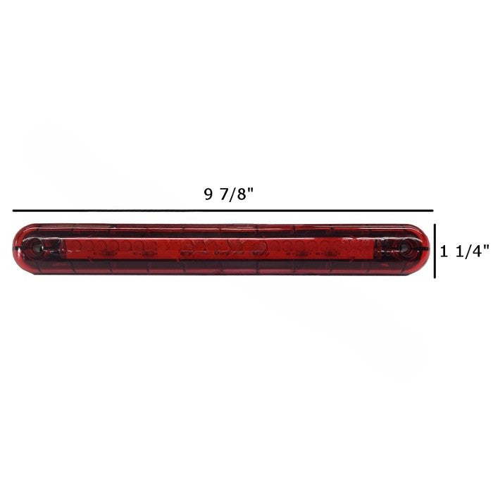 10" Red LED Surface Mount Brake Light
