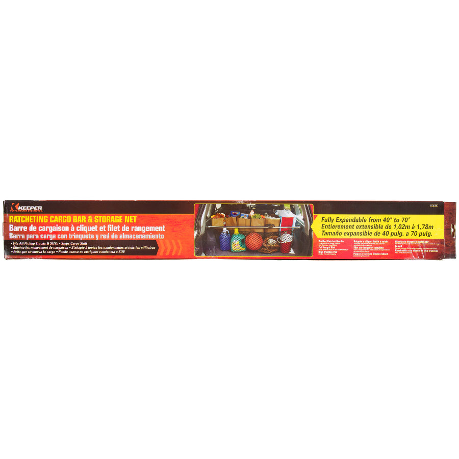Keeper Ratcheting Cargo Bar with Net - image 2