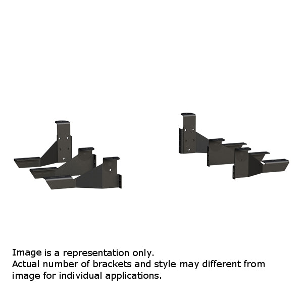 CLEARANCE - Luverne Mega/O-Mega Step - Brackets Only - 570932- 2009-2018 Ram 1500 Quad/Crew Cab - image 1