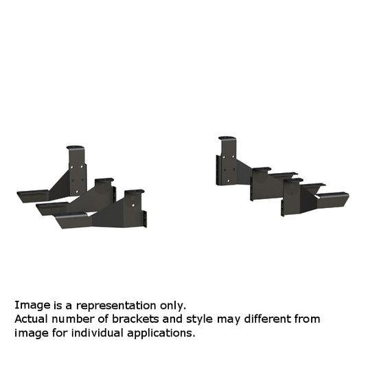 CLEARANCE - Luverne Mega/O-Mega Step - Brackets Only - 570932- 2009-2018 Ram 1500 Quad/Crew Cab - image 1