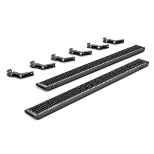 N-FAB Growler Running Boards - GFC07CC-TX - 2007-2018 Chevrolet Silverado / GMC Sierra 1500 (2019 Classic) / 2007-2019 HD - Crew Cab