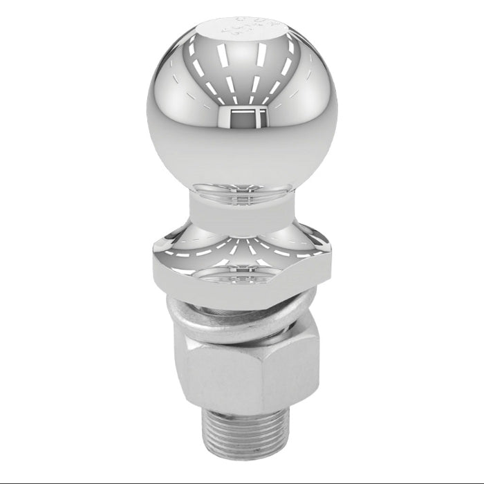 Curt - Trailer Ball - 2 Inch - 40004 - (1" x 2-1/8" Shank, 6,000 lbs., Chrome) - image 1