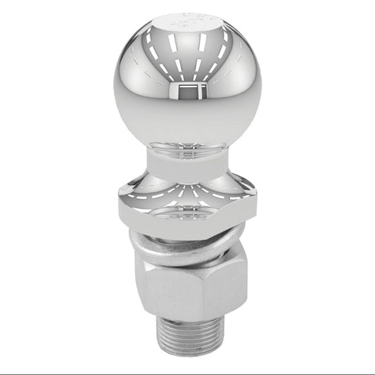 Curt - Trailer Ball - 2 Inch - 40004 - (1" x 2-1/8" Shank, 6,000 lbs., Chrome) - image 1