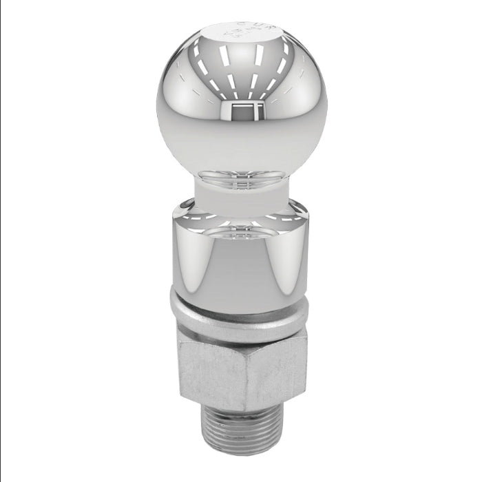 Curt - Trailer Ball - 2 5/16 Inch - 40035 - (1-1/4" x 2-5/8" Shank, 1" Rise, 10,000 lbs., Chrome) - image 1