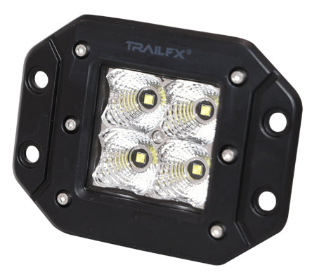Trail FX - 3" Flush Mount Cube LED Flood Beam 1920 Lumens - Pair - 2X2CFFMPR - image 2