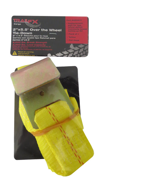 Trail FX - Tie Down Strap - Over Wheel Tie Down - 2" Wide - A92021Y (Each) - image 1