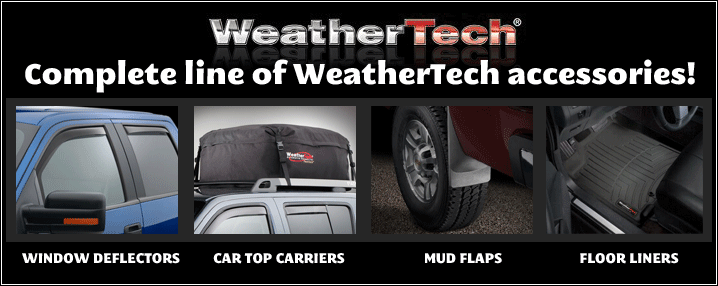Complete Line of WeatherTech accessories!