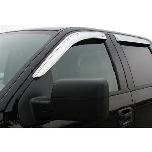 Stampede Rain Guards - Chrome