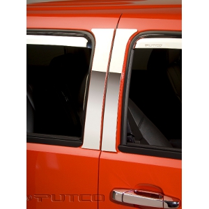 Putco Pillar Post Trim - Stainless Steel