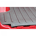 Close up of heavy duty rubber bed mat