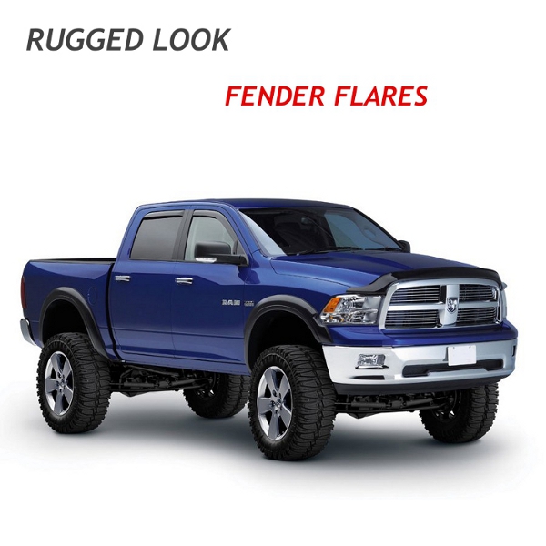 EGR Textured Rugged Look Fender Flares - Full Truck View