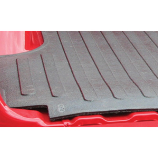 Close up of heavy duty rubber bed mat