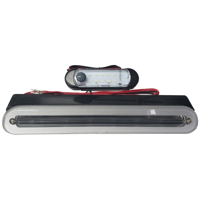 Clear Flush Mount LED Brake Light (with 12 V LED Dome Light)