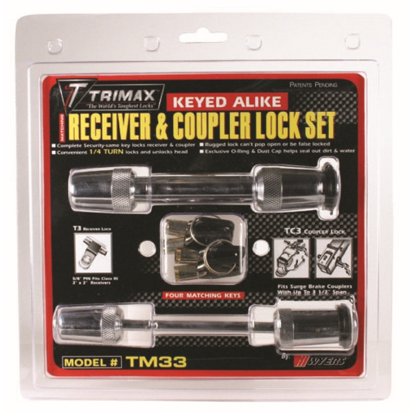 Trimax Hitch Receiver Lock and Coupler