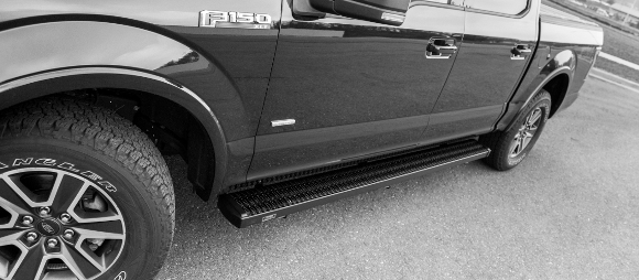 F-550 Super Duty F-350 LUVERNE 415054-409921 Grip Step Black Aluminum 54-Inch Truck Running Boards for Select Ford F-250 F-450